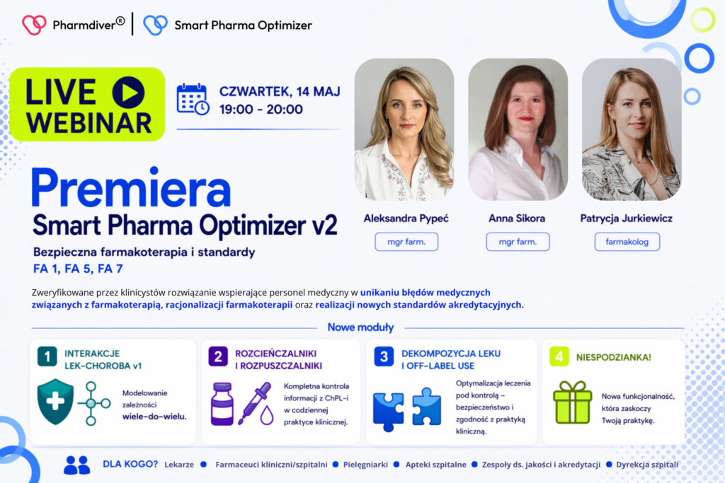 Webinar „Premiera Smart Pharma Optimizer V2”